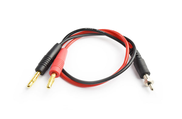 TRC-4013 Glow connector to 4.0mm connector charging cable16AWG 10cm silicone wire