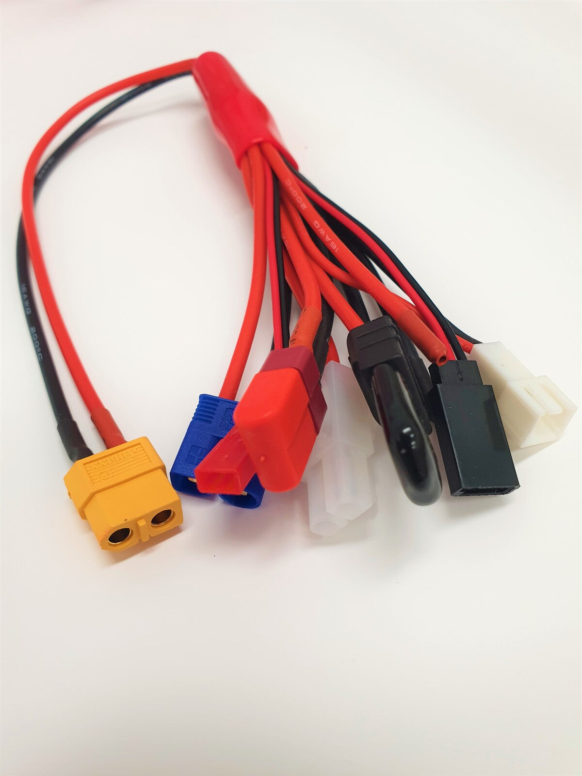 TRC-5010A XT60 to Deans/Futaba/JST/Tamiya/EC3/TRX/Balancing Connector/DIY extra wire 16AWG 30cm silicone wire Tornado