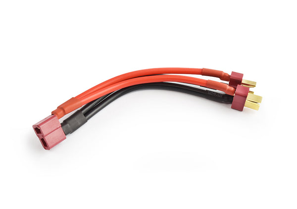 TRC-8023A Deans 2S Battery Hamess For 2 Packs in Parallel 14AWG 10cm silicone wire 0.08