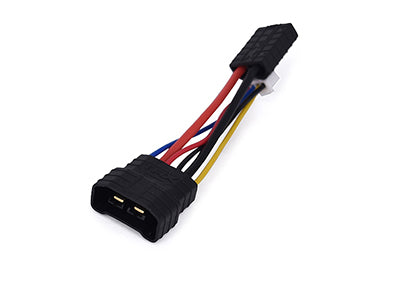 TRC-IDCHARGE-2 TRX ID Compatible LiPo Battery Adapter with 4S/3S/2S Balance Port - 5cm 14 AWG silicone wire /22AWG pvc wire Including