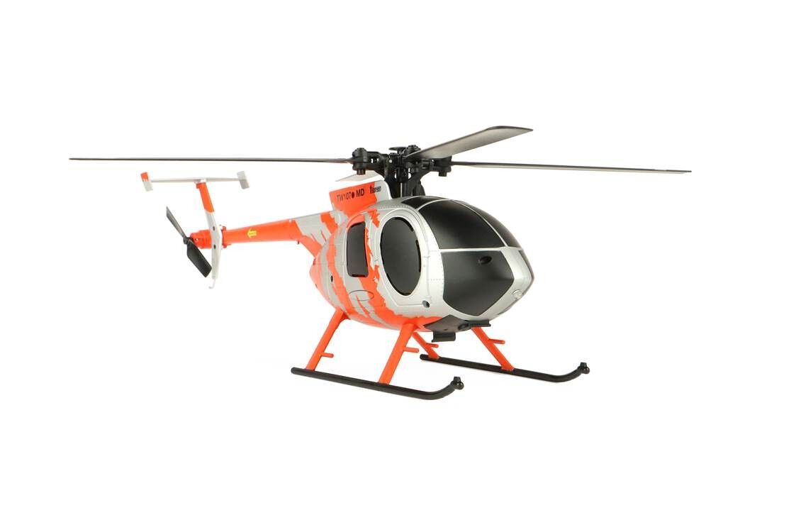 Twister MD500 Scale 250 Flybarless Helicopter with 6 Axis Stabilisation and Altitude Hold (Red/Silver) TWST1003C