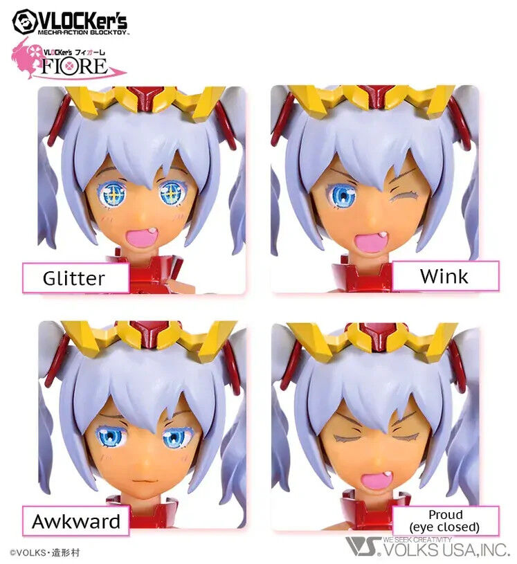 VLOCKer's FIORE Primula Sinensis Additional Face Set 3 VL-22726