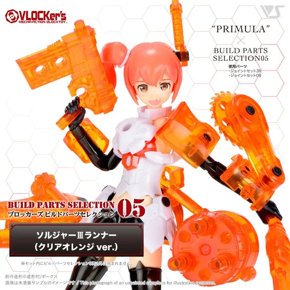 VLOCKer's BuildParts Selection05 SOLDIER II Runner (Clear Orange ver.) VL-23174