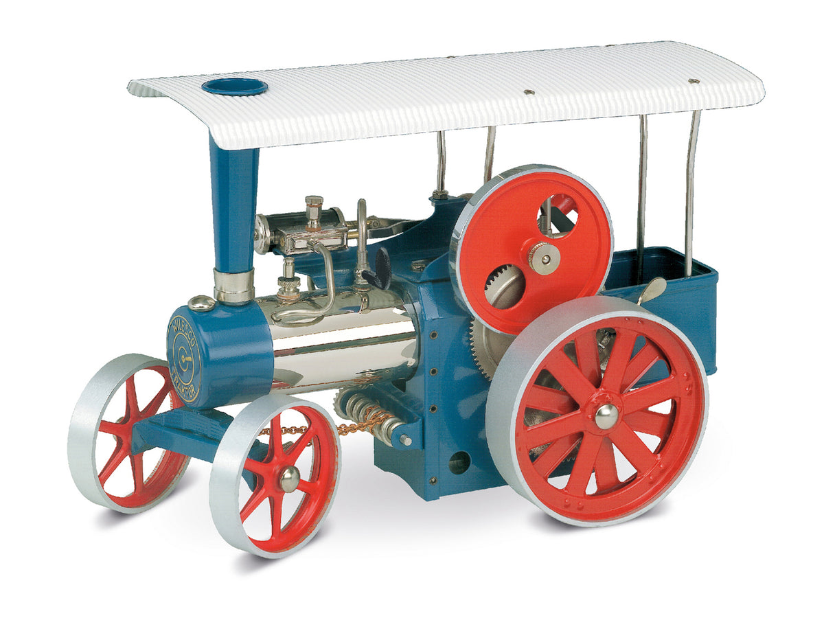 Wilesco D 405 Steam Traction Engine blue W00405