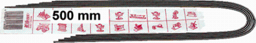 Wilesco Z 827 Flex. belts 500 mm, diam. 2,5 mm, 5 pc. W00827