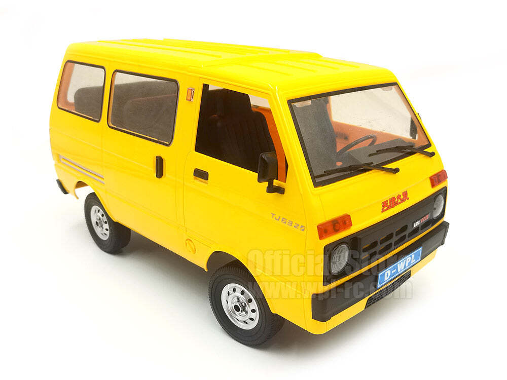 WPL 1/10 RC Kei Drift Van Hijet80 RTR Yellow WPL-D42-YELLOW