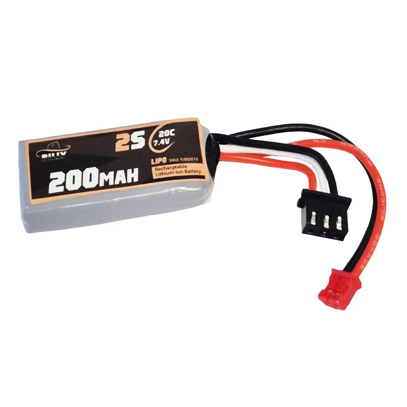 Billy RC 200mAh 2S 7.4V 20C LiPo Battery with PH2.0 Connector, Axial SCX30 - YJBD015