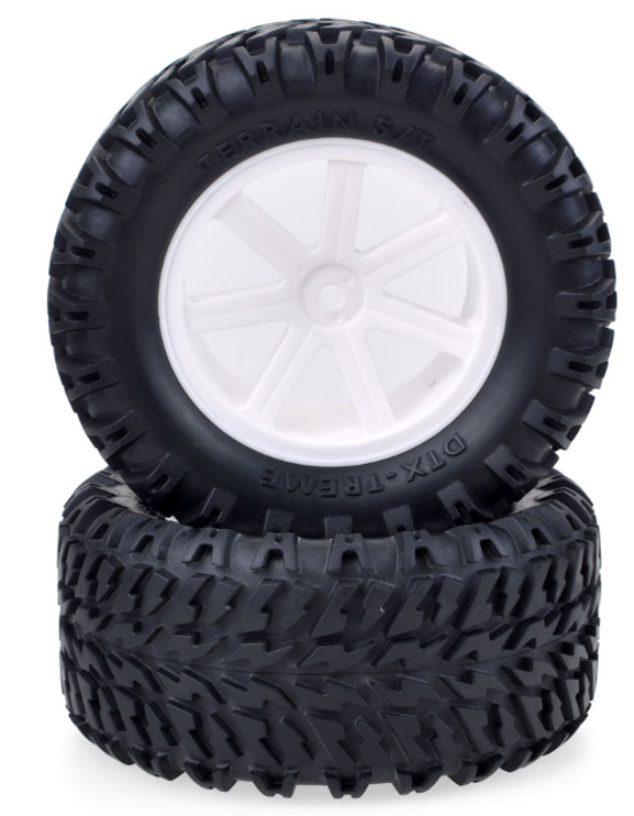 ZD10051 ZD Racing 1/10 RC Short Course/Desert Truck/ Truggy /Monster Truck Wheels tires White (1 pair) ZD Racing