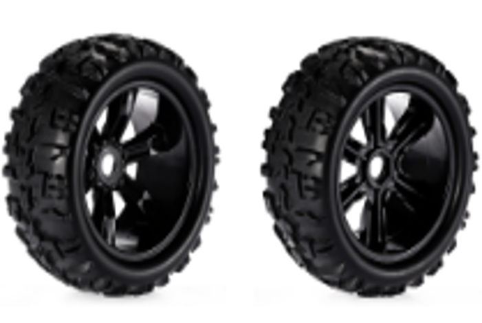 ZD8477Black ZD Racing 1/8 Monster Truck Wheel Rim and Tire ZD Racing