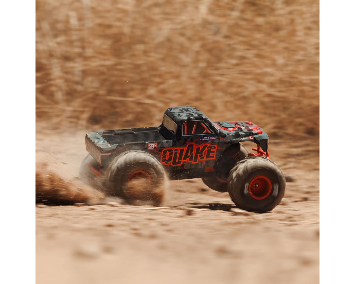 Arrma Quake 223S DSC 1/10 RTR Brushless 2WD Monster Truck (Red) ARA3537T1 Arrma