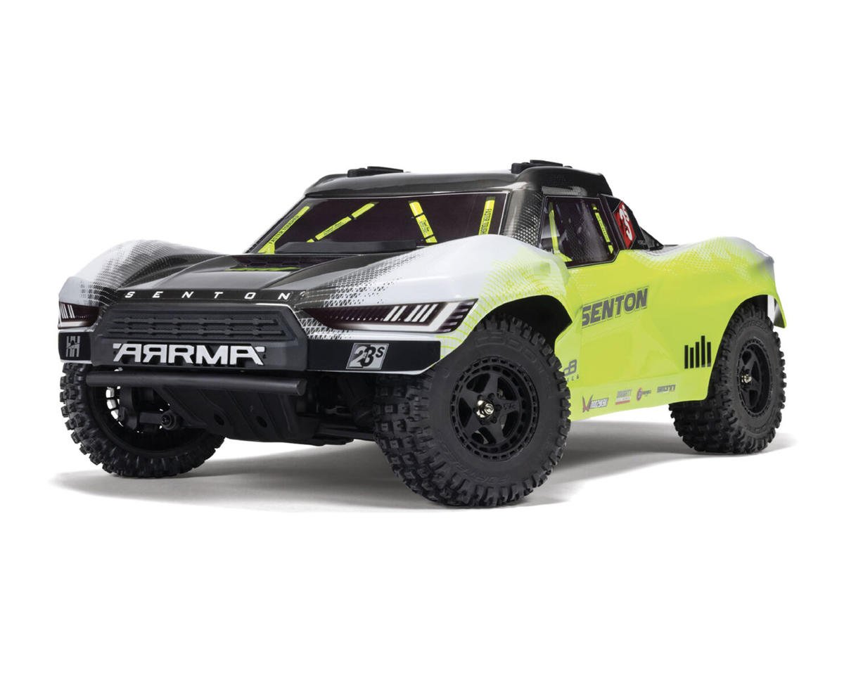 Arrma Senton V4 4X4 223S BLX 1/10 RC Short Course Truck, RTR, Yellow, ARA4303V4T1