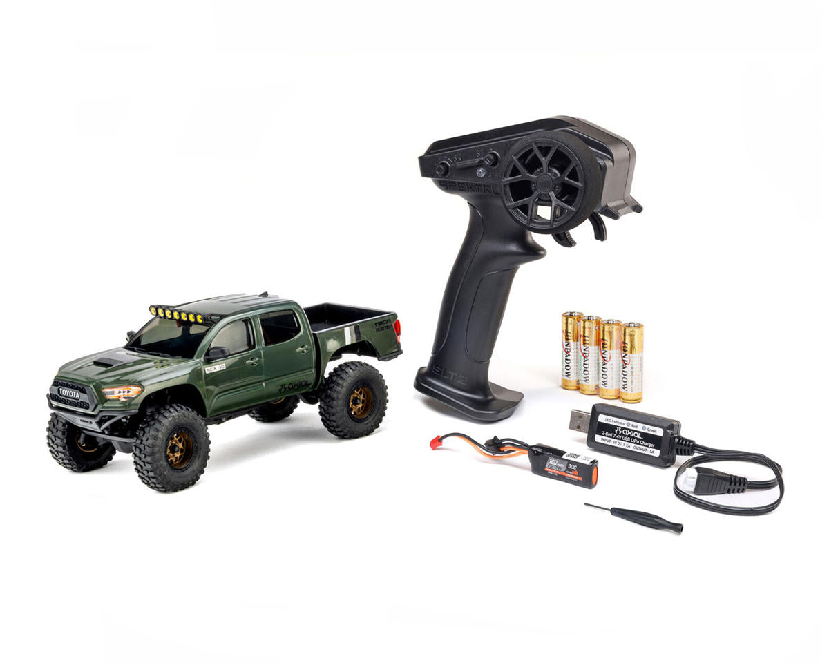 Axial SCX30 Toyota Tacoma TRD Pro 1/30 4X4 Rock Crawler, RTR, Green AXI-3289T1
