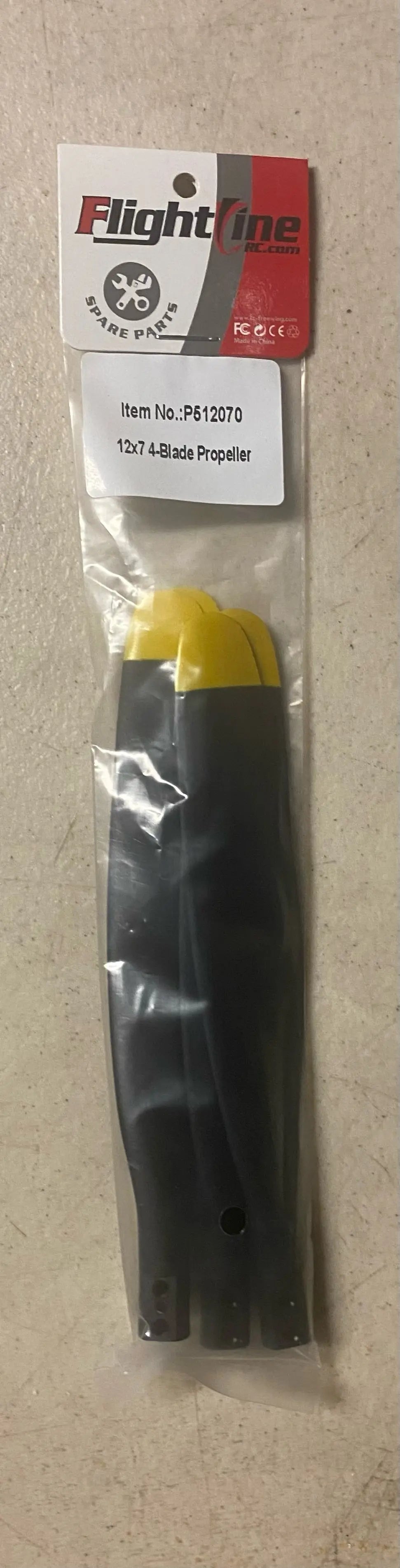 FlightLine 12x7 Blade Propeller (4) p512070 Freewing