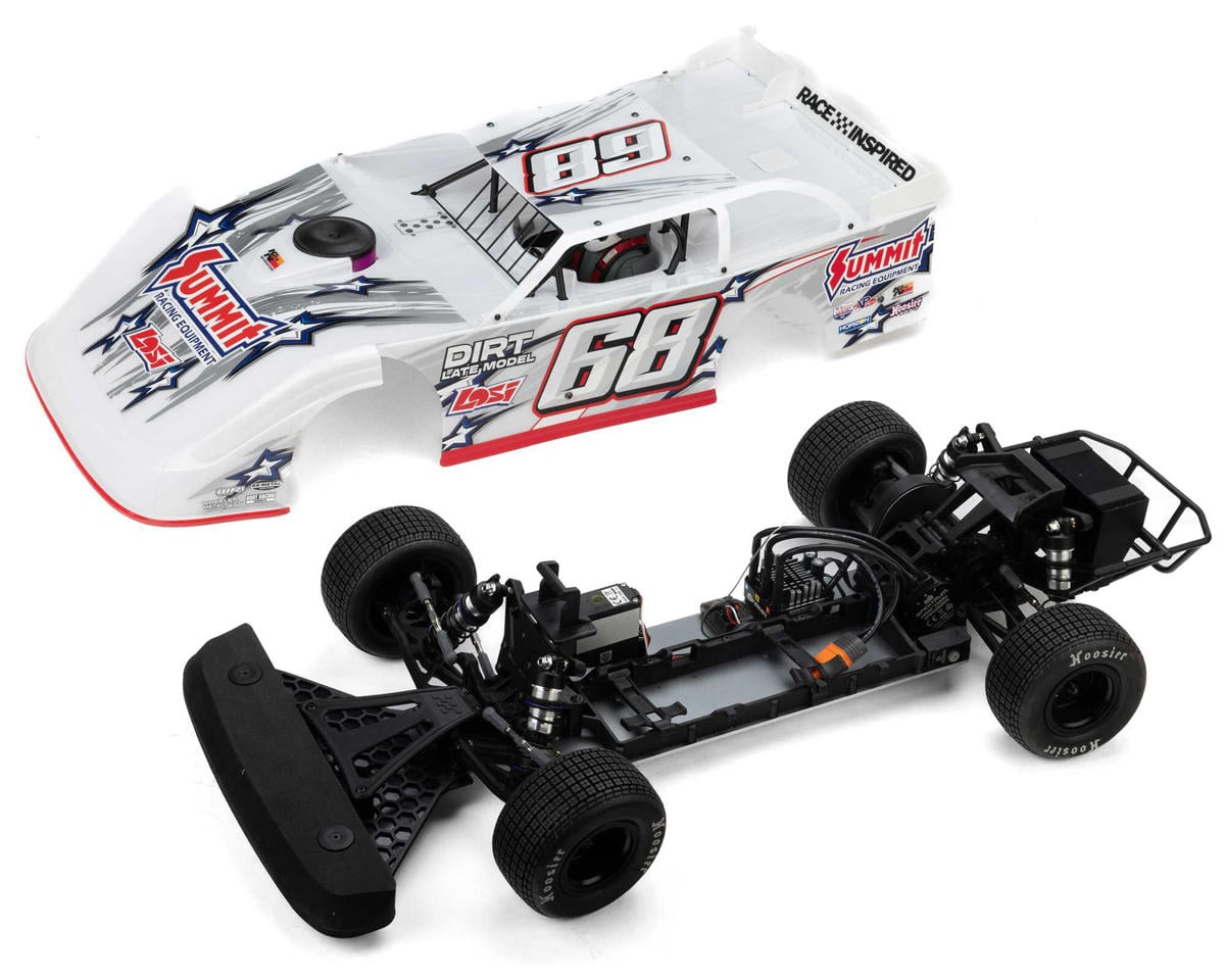 Losi 22S Dirt Late Model 1/10 2WD Dirt Oval RTR with Battery and Charger, Summit Racing LOS-2168T1