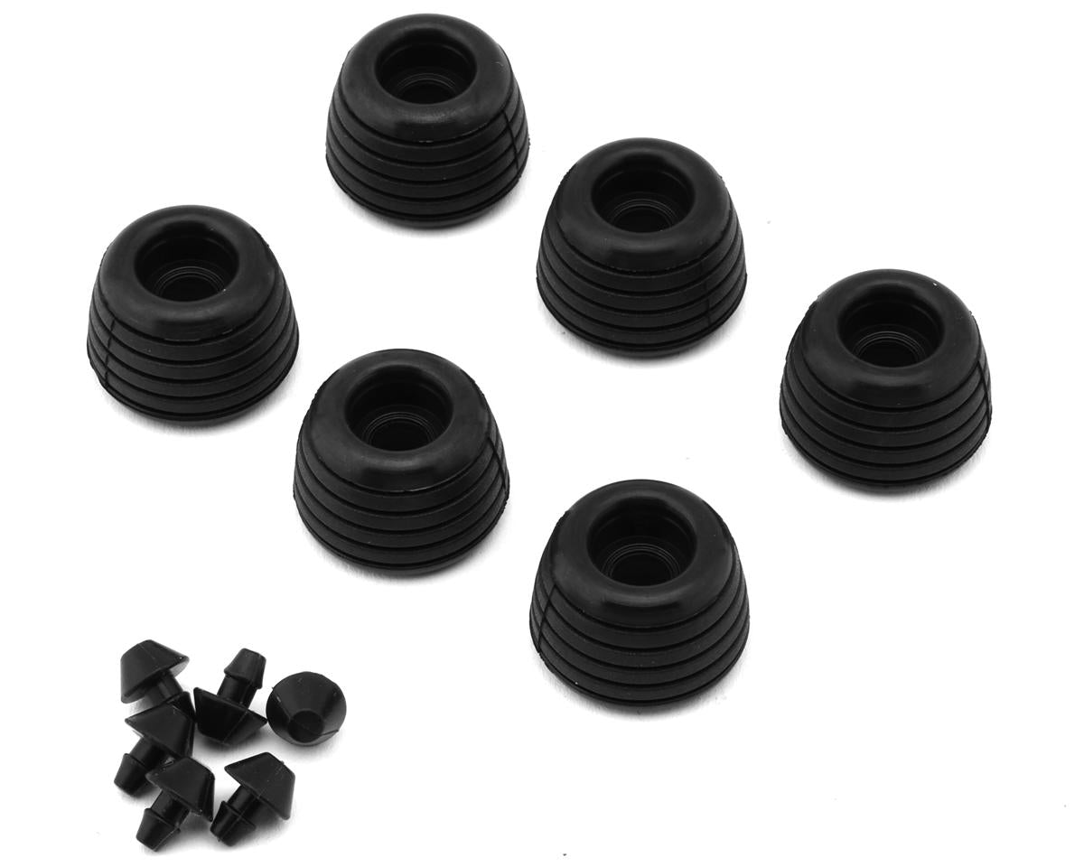 Losi Rubber Lean Bar Wheels and Stops, 6pcs, ProMoto-SM LOS-2288
