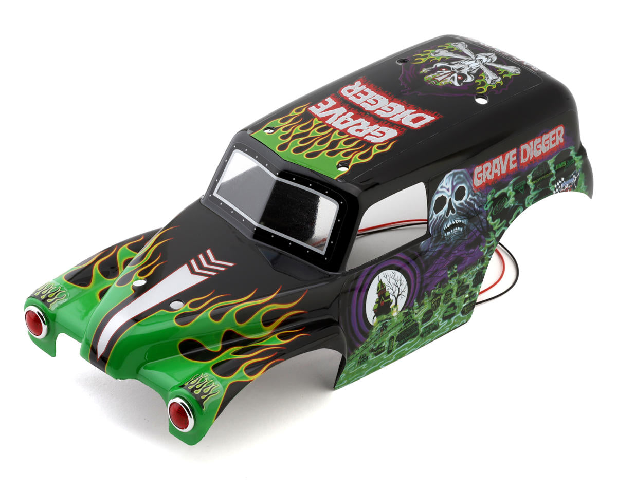 Losi Grave Digger Painted Body Set, Mini LMT LOS210044