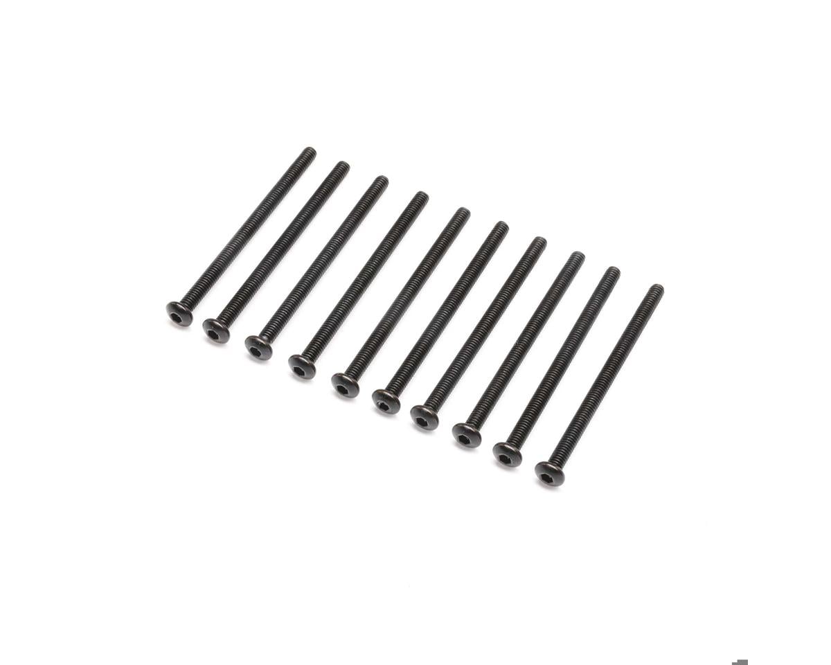 Losi M4x60mm Button Head Screws, 10pcs LOS255028