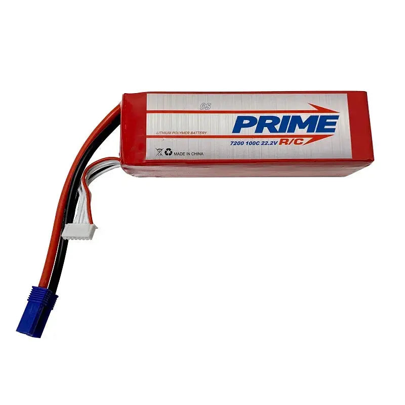 Prime RC 7200mAh 6S 22.2v 100C LiPo Battery with EC5 Connector Prime
