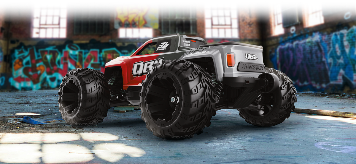 MAVERICK 1/16 QBIT MT FLUX MONSTER TRUCK - RED 151005