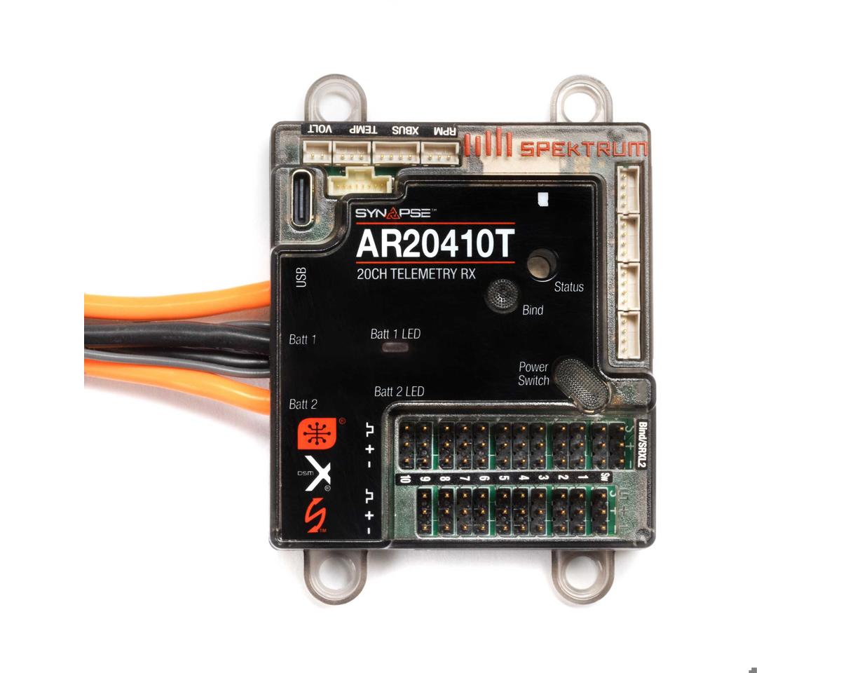 Spektrum AR20410T 20 Channel PowerSafe Telemetry Receiver SPMAR20410T