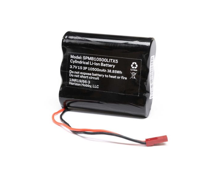 Spektrum 3.7V 1S 10500mah Transmitter Battery, IXSR Spektrum