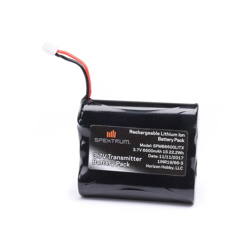 Spektrum 6600mAh 1S 3.7v Transmitter Battery suit NX6, NX8, NX10, IX12 Spektrum