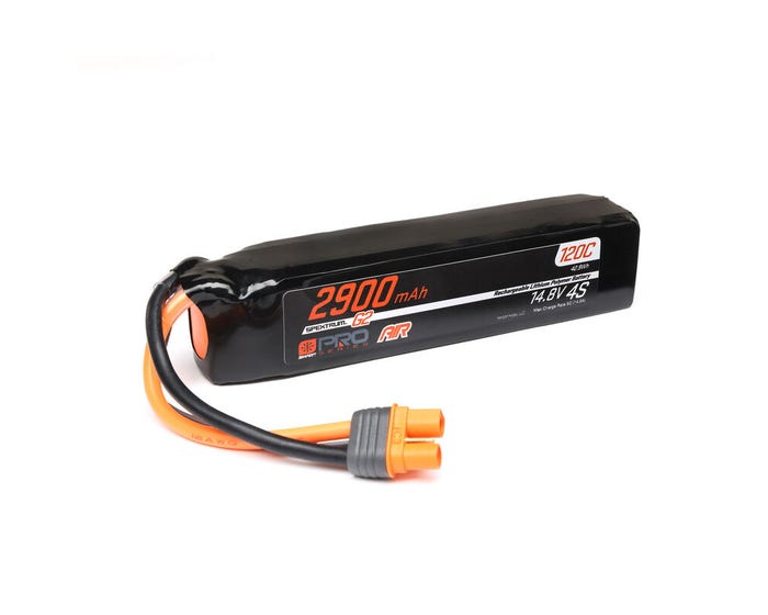 Spektrum Smart Pro Series Air 2900mAh 4S 14.8V 120C G2 LiPo Battery with IC3 Connector Spektrum