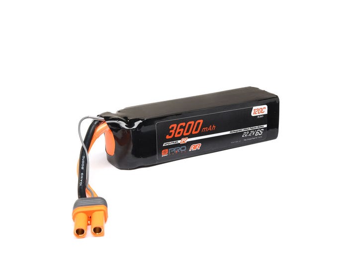 Spektrum Smart Pro Series Air 3600mAh 6S 22.2V 120C G2 LiPo Battery with IC5 Connector Spektrum