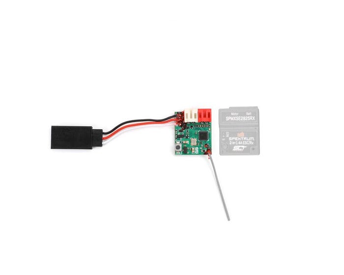 Spektrum 10A Spazzolato 2-in-1 ESC/Ricevitore SLT Combo Per Scala 1/24, Nuovo, SPMXSE2425RX