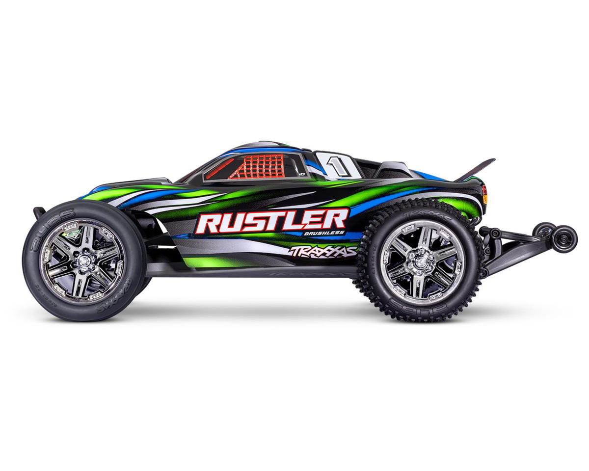 Traxxas Rustler BL-2s HD 1/10 RTR 2WD Brushless Stadium Truck (Green) 37354-4GRN