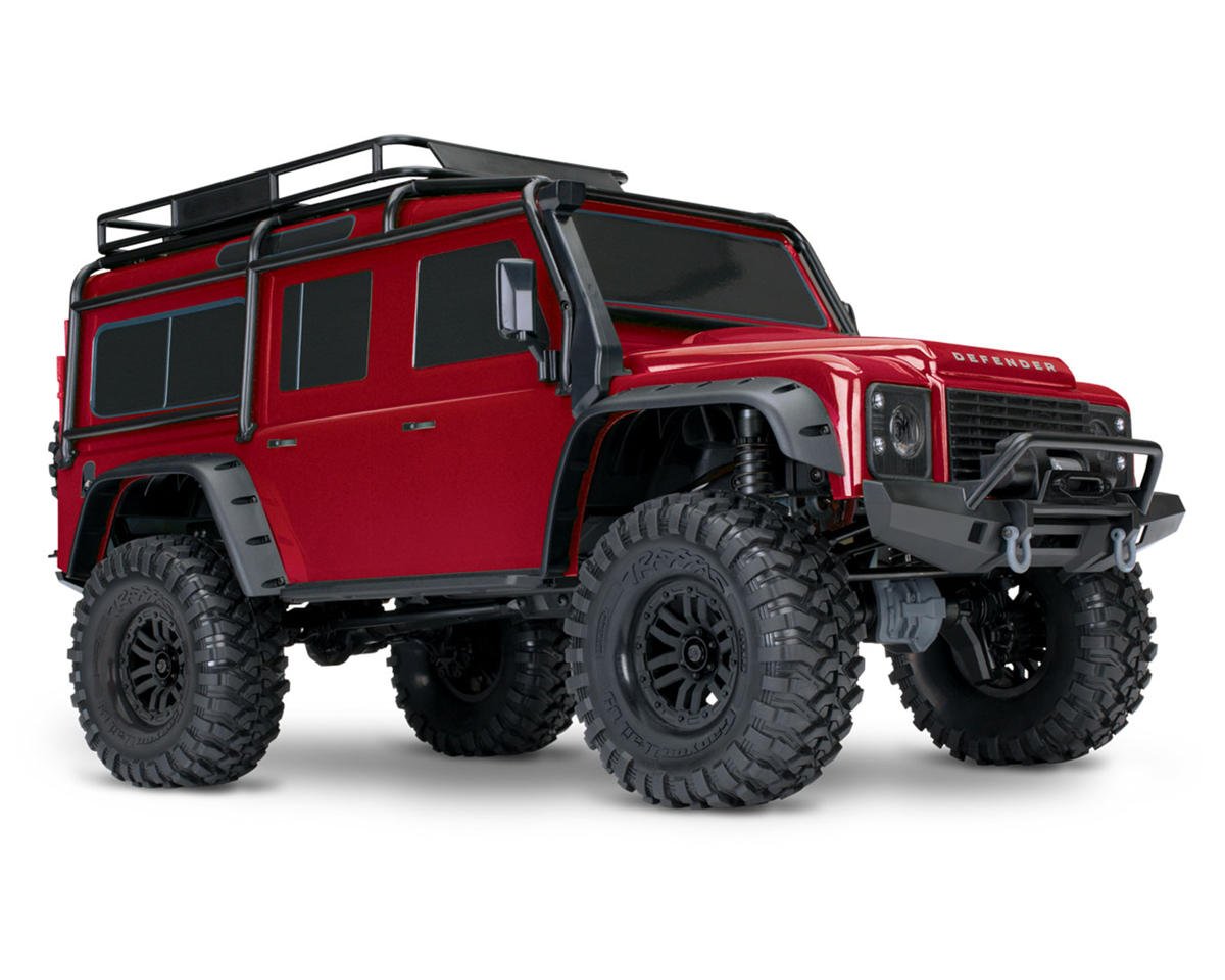 Traxxas TRX-4 1/10 Scale & Trail Rock Crawler w/Land Rover Defender Body (Red) 82256-4RED