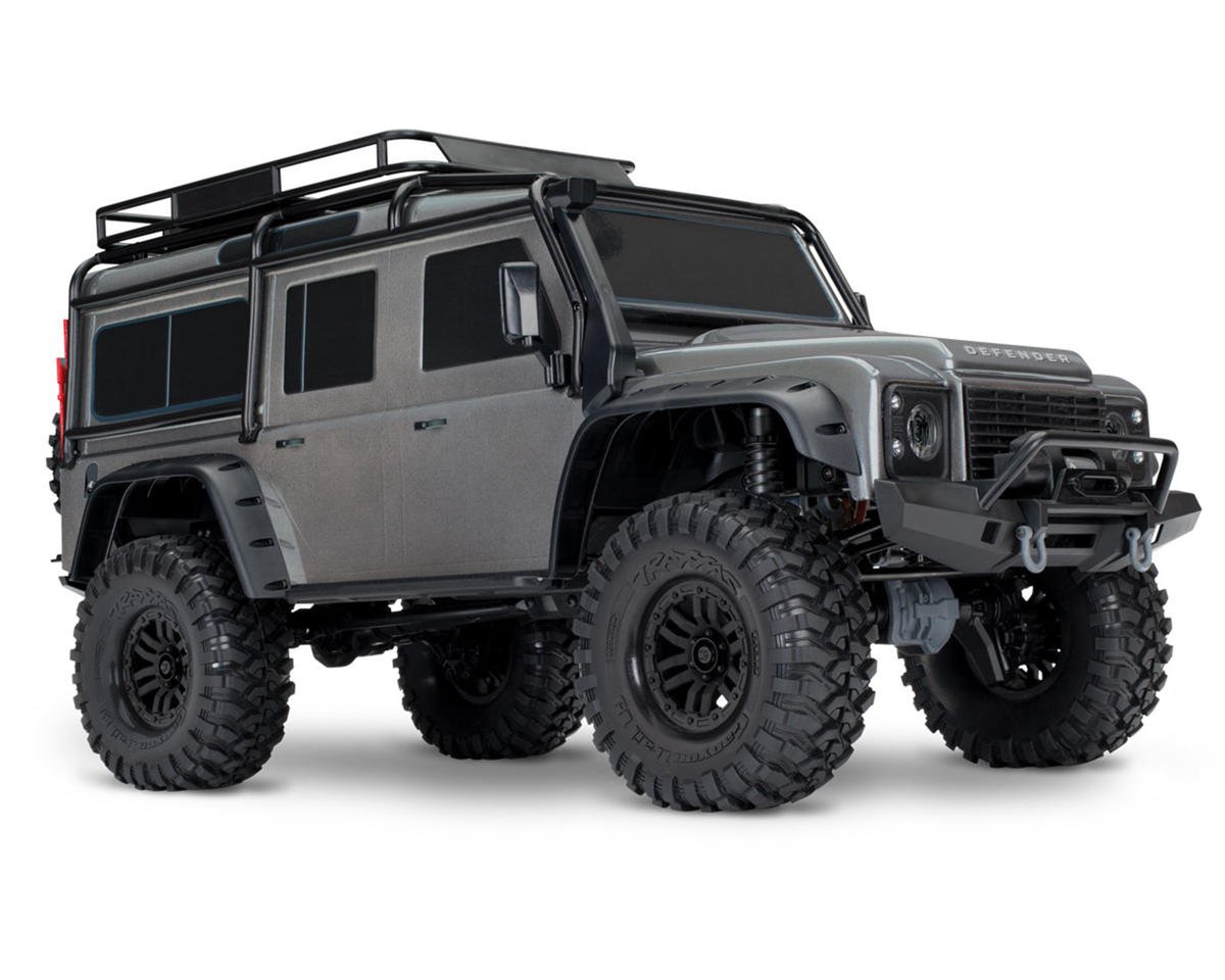 Traxxas TRX-4 1/10 Scale & Trail Rock Crawler w/Land Rover Defender Body (Silver) 82256-4SLVR
