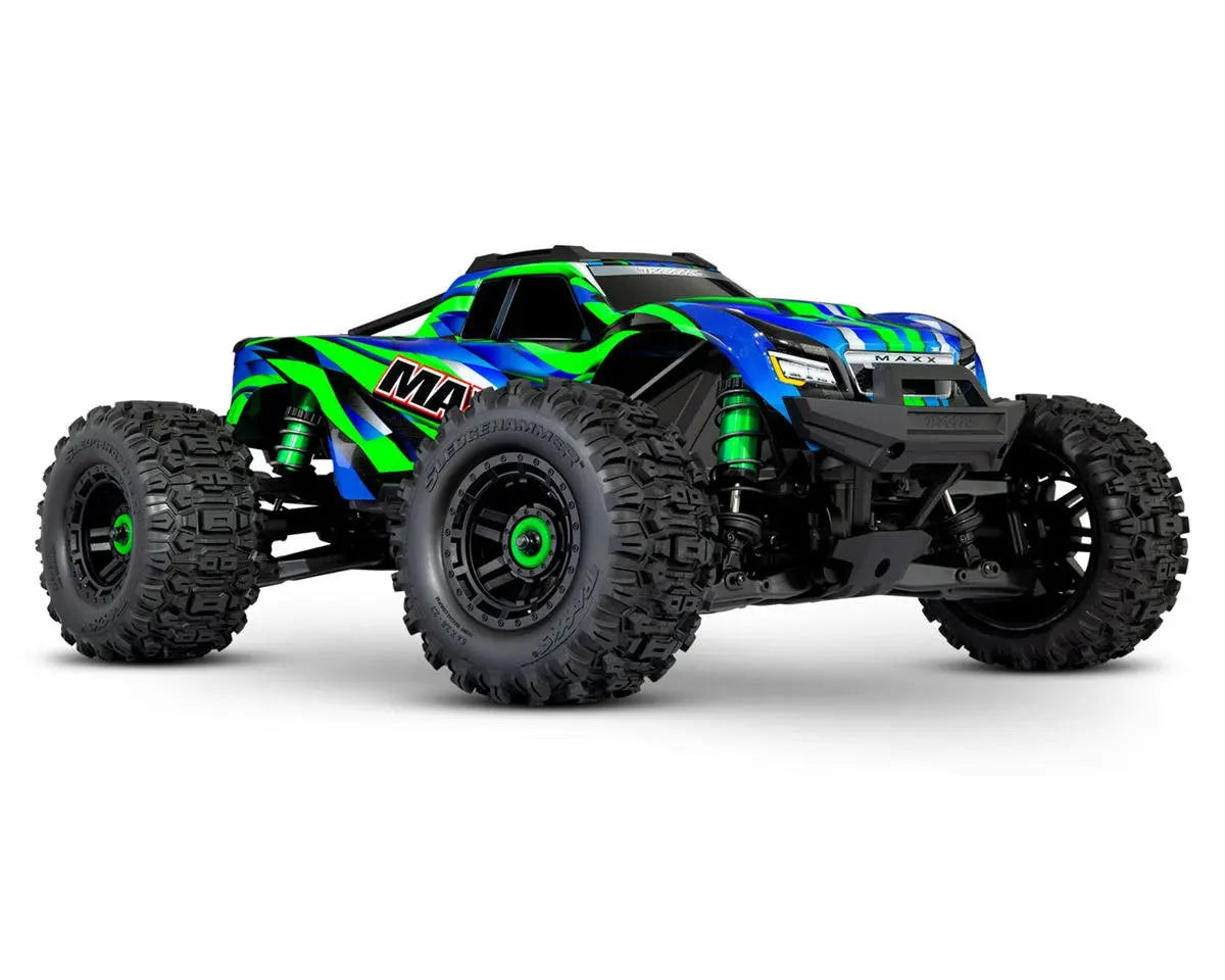 Traxxas Maxx WideMaxx 1/10 Brushless RTR 4WD Monster Truck (Green) w/TQi 2.4GHz Radio & TSM 89086-4 Traxxas