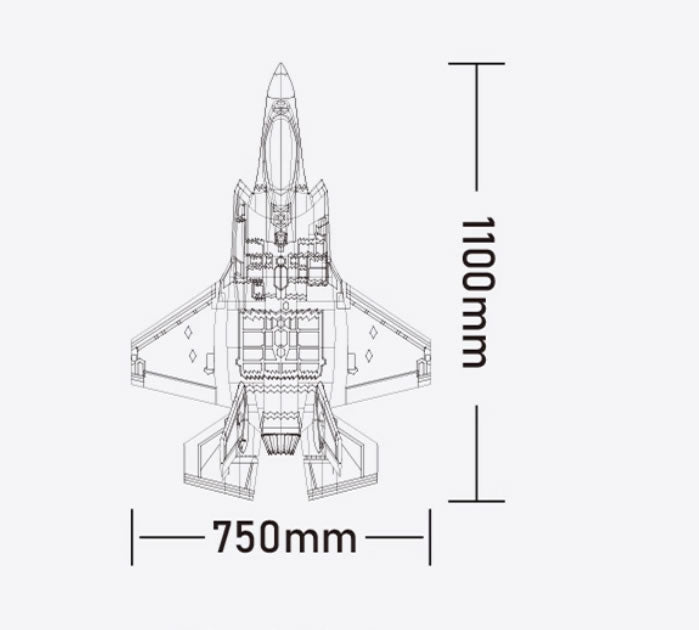 XFly F-35 70mm (upgrade) EDF Jet 6S Power XF125P-70 (NEW RELEASE)