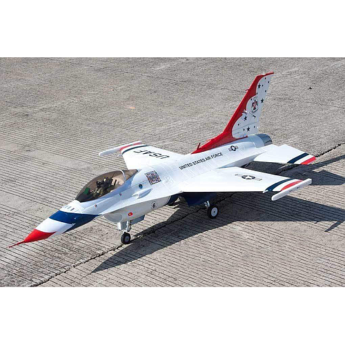 Freewing F-16 (Thunderbirds) 90mm EDF Jet - PNP 90-9B FJ30623P