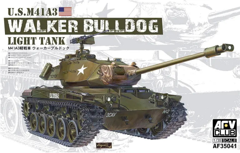 AFV Club AF35041 1/35 M41A3 Walker Bulldog Light Tank Plastic Model Kit AFV