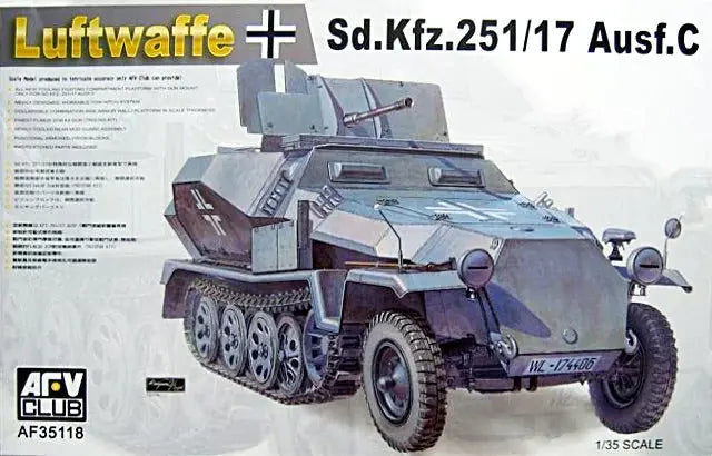 AFV Club AF35118 1/35 German Sd.Kfz.25 Ausf.C. (Late Type) Plastic Model Kit AFV