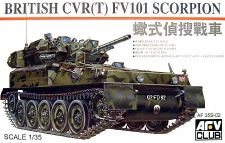 AFV Club AF35S02 1/35 FV101 Scorpion Plastic Model Kit AFV