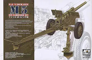 AFV Club AF35S64 1/35 U.S. 3 Inch Gun M5 & Carriage M1 Plastic Model Kit AFV