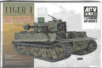 AFV Club AF48001 1/48 German Tiger I Final Version Plastic Model Kit