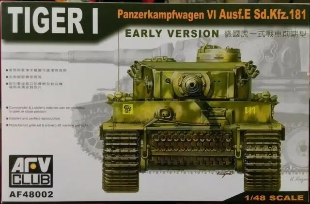 AFV Club AF48002 1/48 German Tiger I Early Version Plastic Model Kit AFV
