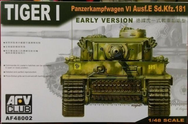 AFV Club AF48002 1/48 German Tiger I Early Version Plastic Model Kit
