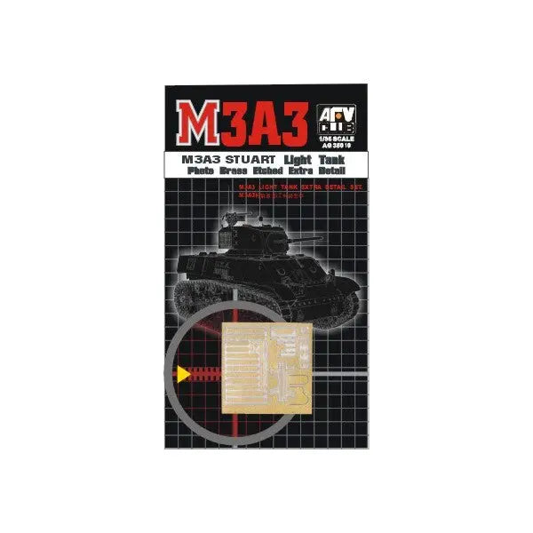AFV Club AG35010 1/35 M3A3 Light Tank Extra Detail Set Photo Brass Etched Conversion Kit AFV