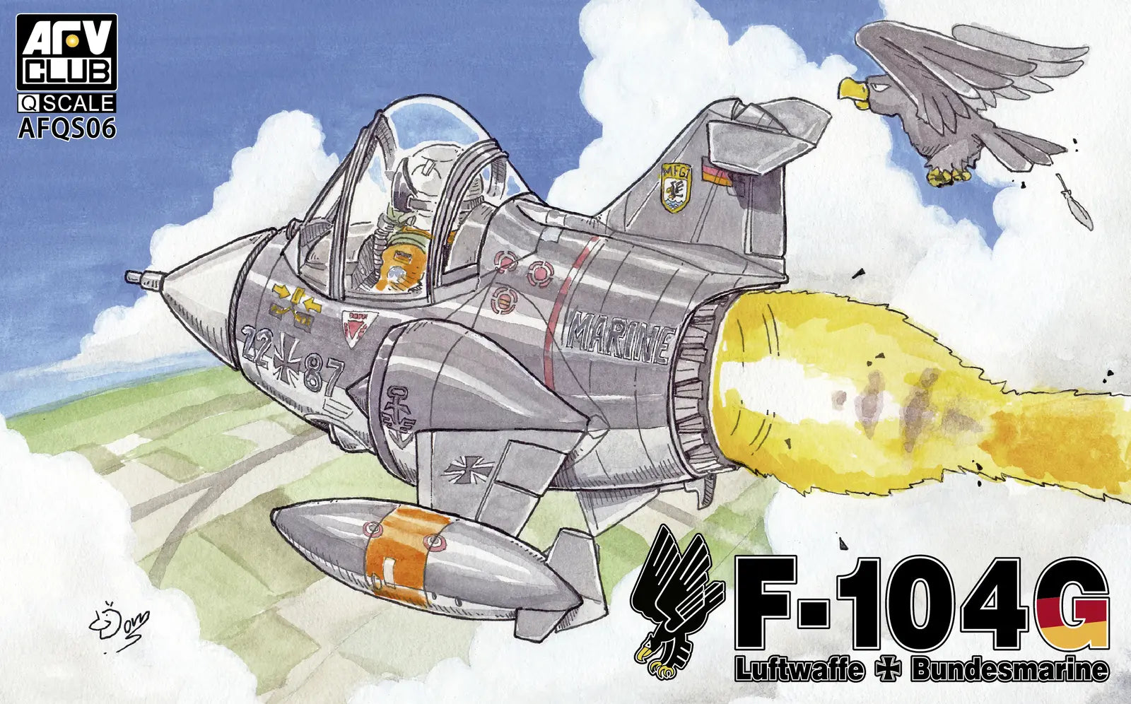 AFV Club AFQS06 Egg F-104G Luftwaffe / Bundesmarine Plastic Model Kit AFV