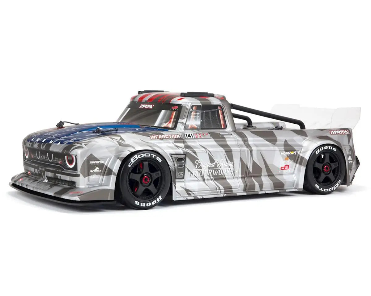 Arrma Infraction BLX All-Road Truck, RTR, Silver ARA7615V2T2 Arrma