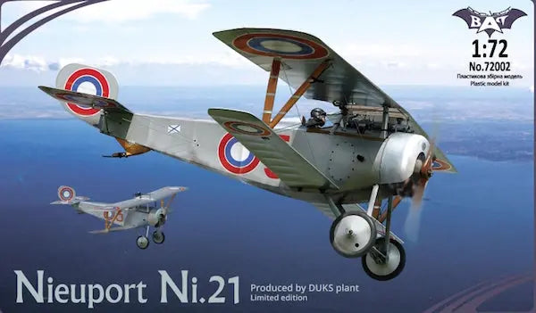 Bat Project 72002 1/72 Nieuport Ni.21 Russia Plastic Model Kit Bat Project