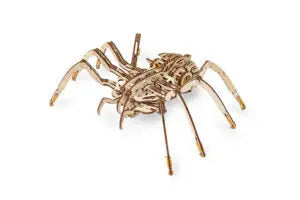 Mechanical Spider on rubber-band engine with moving legs Eco-Woodart
