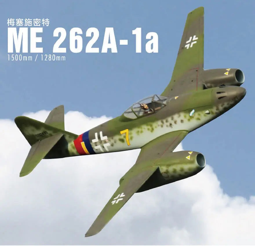 Freewing Messerschmitt Me 262 "Yellow 7" V2 Twin High Performance 70mm EDF Jet - PNP FJ30423P Freewing