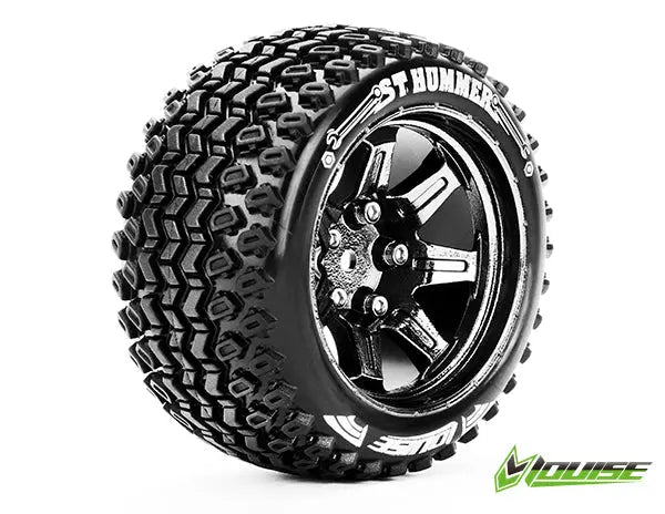 ST-Hummer Tyre On Chrome Rim 1/2 Offset Louise
