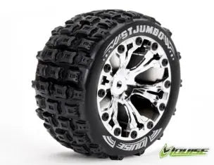 ST-Jumbo Tyre On Chrome Rim 0 Offset Louise